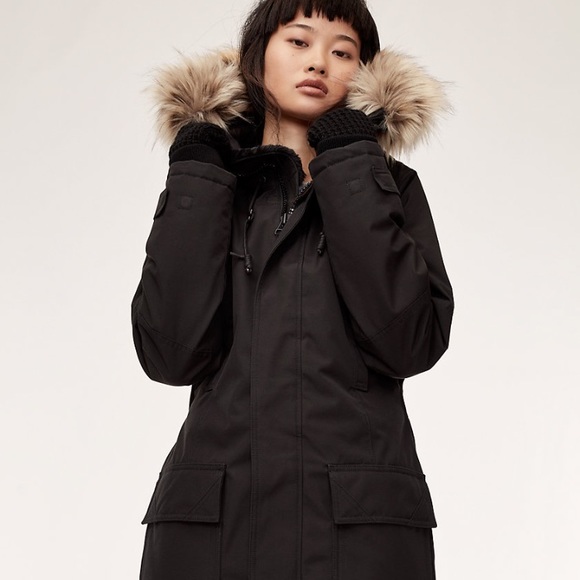 Aritzia TNA Bancroft parka, black, size XS. - Picture 10 of 11